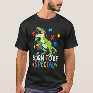 Camiseta Dinosaur T Rex Nació Para Ser Un Dino Especial Aut