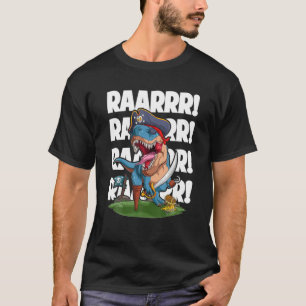 Camiseta Dinosaur T Rex Pirate T Jolly Roger Halloween 2021