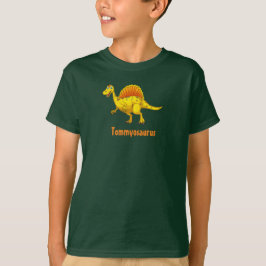 Camiseta Dinosaur TeeShirt, nombre de su hijo
