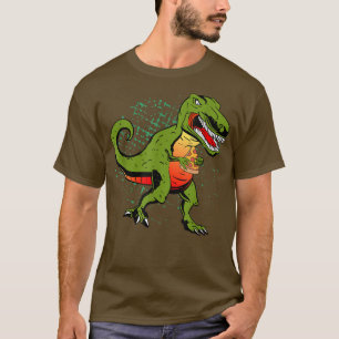 Camiseta Dinosaur Tre Pizza Gráfico Pizza Lover Italiano Fo