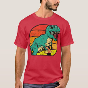 Camiseta Dinosaur Tre Pizza Gráfico Pizza Lover Italiano Fo