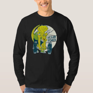 Camiseta Dinosaur Triceratops Entrenamiento Gimnasio Vegeta