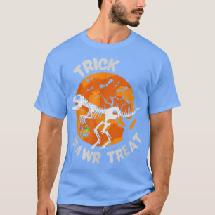 Camiseta Dinosaur Trick Rawr Treat Halloween Spooky Fun Can