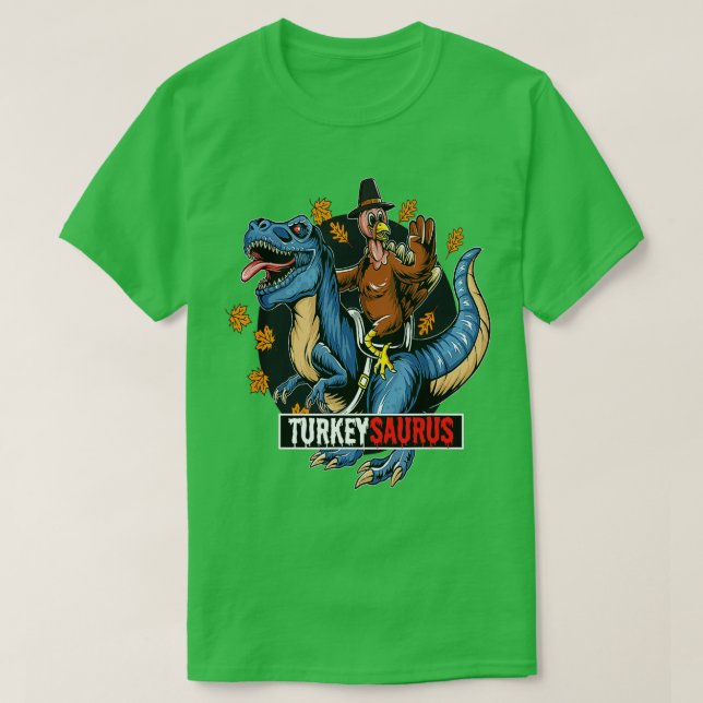 Camiseta Dinosaur Turkeysaurus Boys Turkey Saurus T rex Pil (Diseño del anverso)