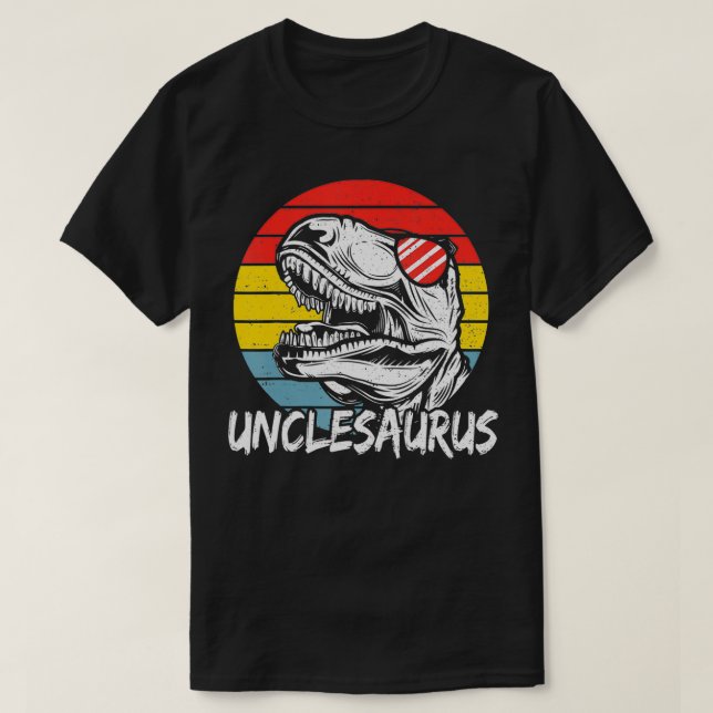 Camiseta Dinosaur Unclesaurus  Uncle Sayings  (Diseño del anverso)