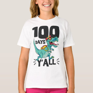 Camiseta Dinosaurio 100 días y todo T-Rex divertido 100 día