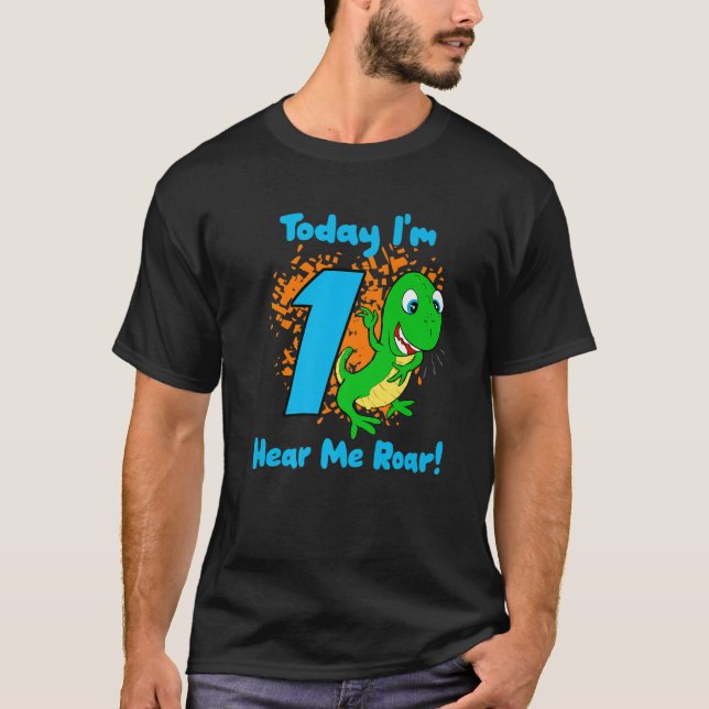 Camiseta Dinosaurio 8 Niño de ocho años de edad (Anverso)