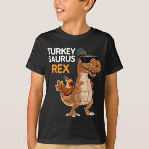 Camiseta Dinosaurio Acción de Gracias Turquía Saurus T rex