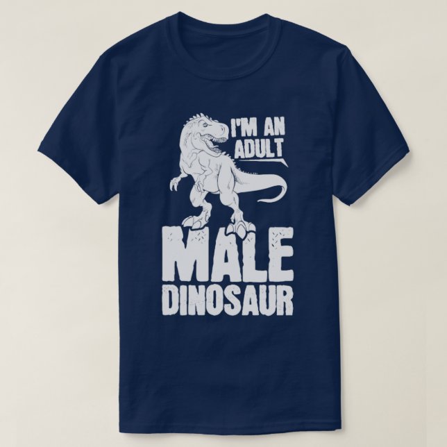 Camiseta Dinosaurio adulto dinosaurio 26 (Diseño del anverso)