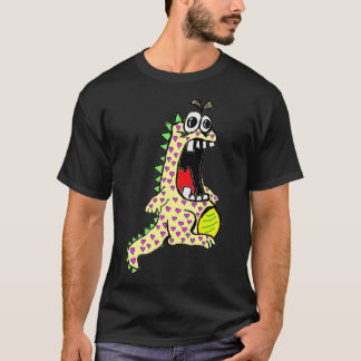 Camiseta dinosaurio amarillo del amor