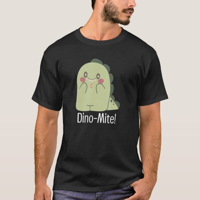 Camiseta Dinosaurio animal Dino Mite (Anverso)