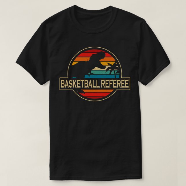 Camiseta Dinosaurio, árbitro de baloncesto (Diseño del anverso)