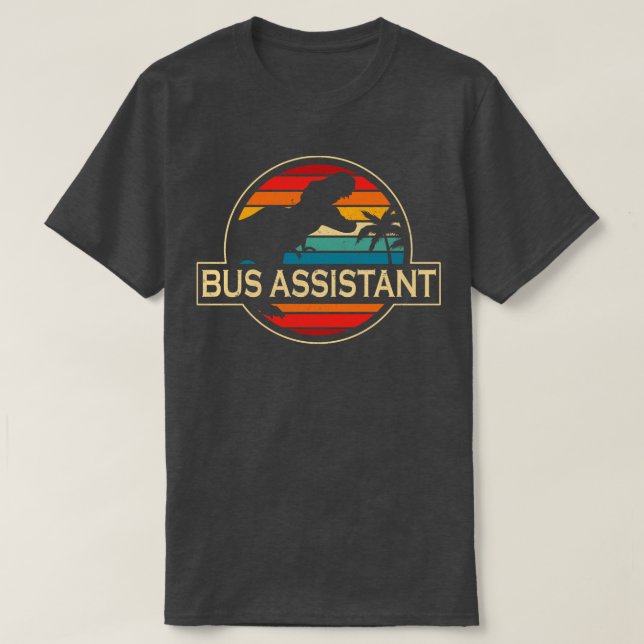 Camiseta Dinosaurio asistente de bus (Diseño del anverso)