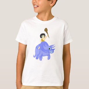 Camiseta Dinosaurio azul