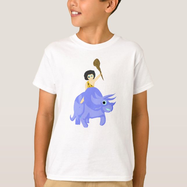 Camiseta Dinosaurio azul (Anverso)