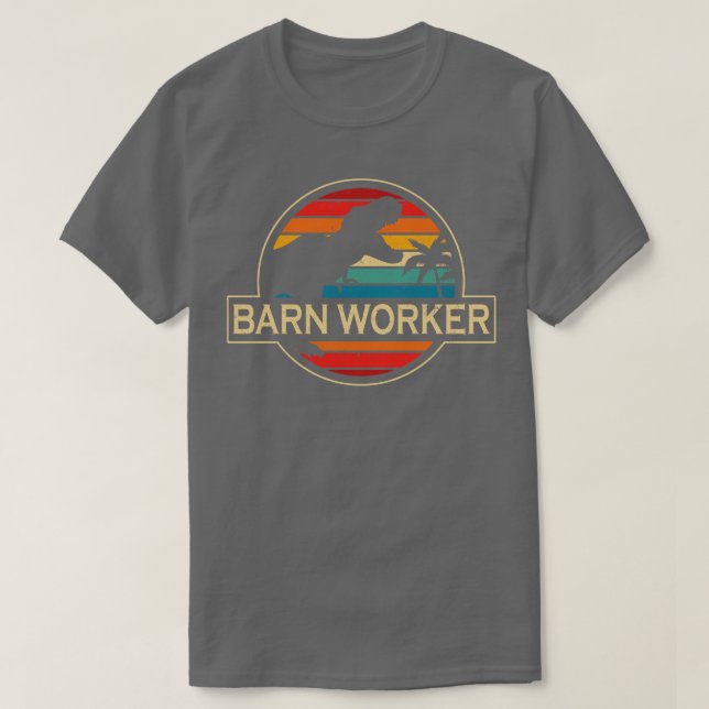 Camiseta Dinosaurio Barn Worker (Diseño del anverso)