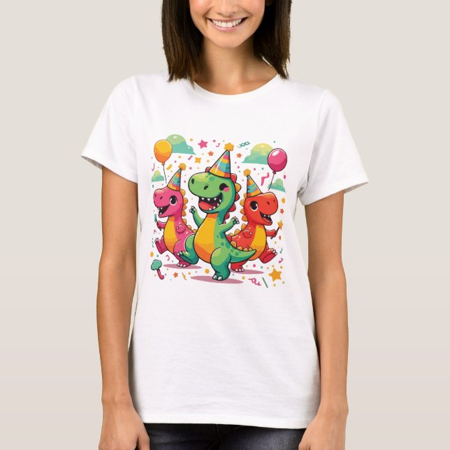 Camiseta Dinosaurio bebé (Anverso)