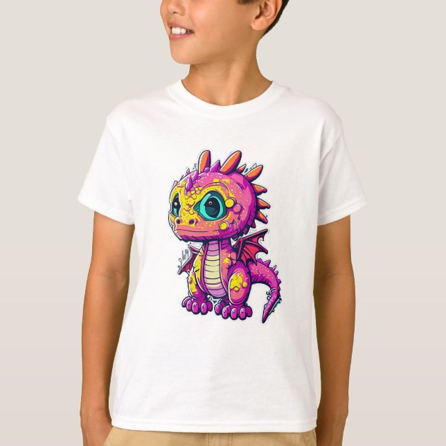 Camiseta Dinosaurio bebé adorable | Alegría Jurásica (Anverso)