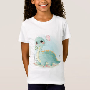 Camiseta Dinosaurio Bebé Y Mariposa