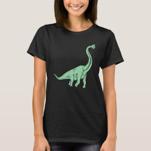 Camiseta Dinosaurio Brontosaurio Bonito Pie Prehistórico Di