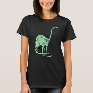 Camiseta Dinosaurio Brontosaurio Bonito Pie Prehistórico Di