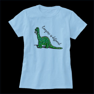 Camiseta Dinosaurio Brontosauro con manchas