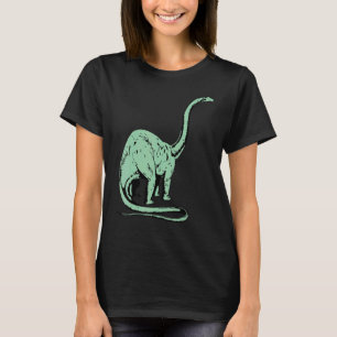 Camiseta Dinosaurio Brontosauro Cute Pie Prehistórica Dino