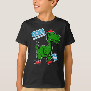 Camiseta Dinosaurio celebrando el 'Día de Ohi' vestido como