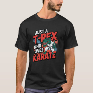 Camiseta Dinosaurio clásico lindo de karate: arte marcial j