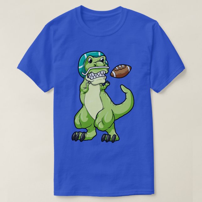 Camiseta Dinosaurio como er con y Helmet (Diseño del anverso)