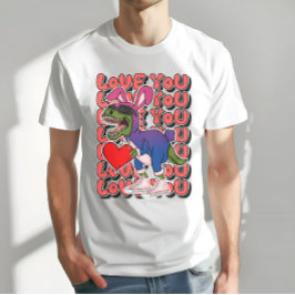 Camiseta Dinosaurio con С ostuma en colores de bandera bise
