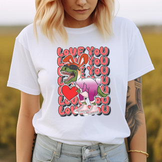 Camiseta Dinosaurio con atuendo С en colores de bandera les
