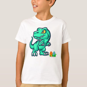Camiseta dinosaurio con huevos