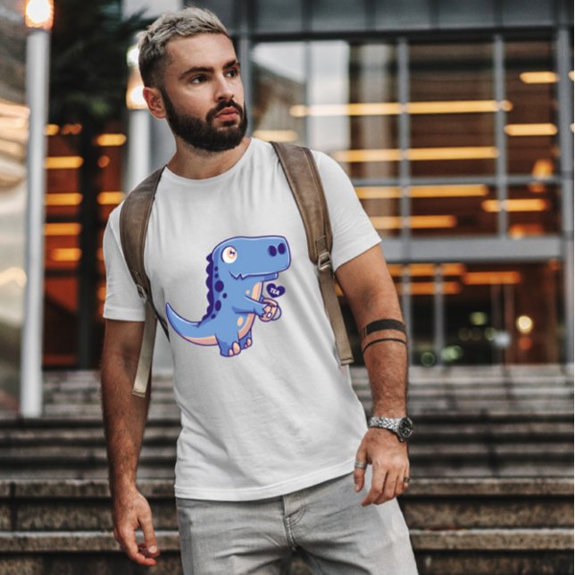 Camiseta Dinosaurio con té (Subido por el creador)