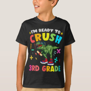 Camiseta Dinosaurio Crush de 3er grado Dino Primer Día Ni