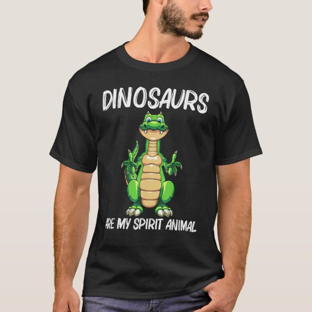 Camiseta Dinosaurio Cubierto Para Hombres Mujeres Dino Exti (Anverso)