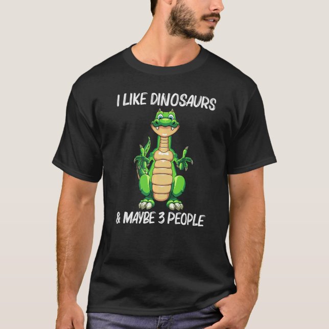 Camiseta Dinosaurio Cubierto Para Hombres Mujeres Dino Exti (Anverso)