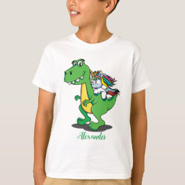 Camiseta Dinosaurio cutáneo y unicornio