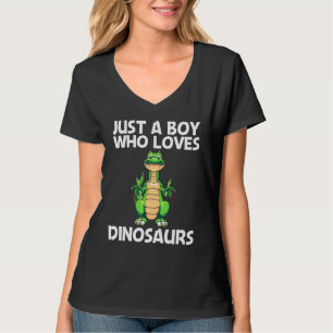 Camiseta Dinosaurio Cuto Para Niños Dino Extinto Dinosaurio