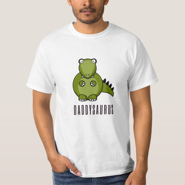 Camiseta Dinosaurio Daddysaurus Papi Día del Padre Regalo f (Anverso)
