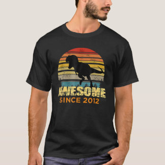 Camiseta Dinosaurio De 10 Años De Edad Impresionante Pecado
