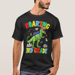 Camiseta Dinosaurio de 2º Grado que regresó a los escolares