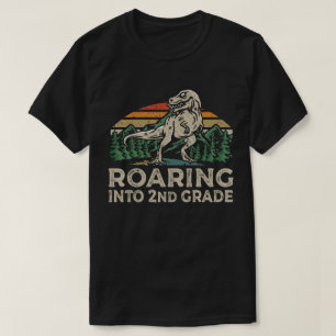 Camiseta Dinosaurio de 2º Grado Rex vuelve a la escuela