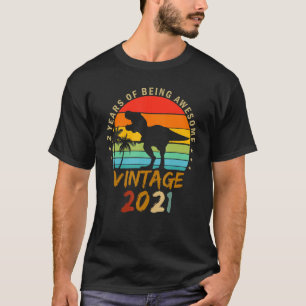 Camiseta Dinosaurio de 2 años de edad asombrosos