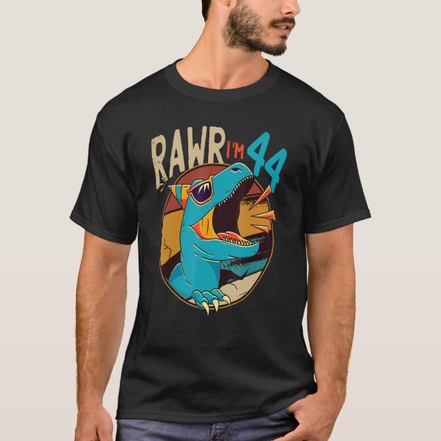 Camiseta Dinosaurio de 44 años (Anverso)