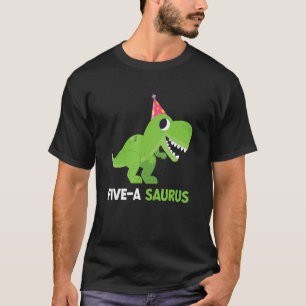 Camiseta Dinosaurio de 5 años cumpleaños 5 Rex Dino Five Sa