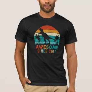 Camiseta Dinosaurio de 5 años de edad maravilloso Sinc