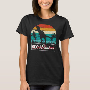 Camiseta Dinosaurio de 6 años cumpleaños 6Rex Dino Six Saur