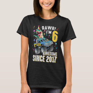 Camiseta Dinosaurio de 6 años cumpleaños 6T Rex Dino 6 Saur