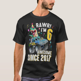Camiseta Dinosaurio de 6 años cumpleaños 6T Rex Dino 6 Saur